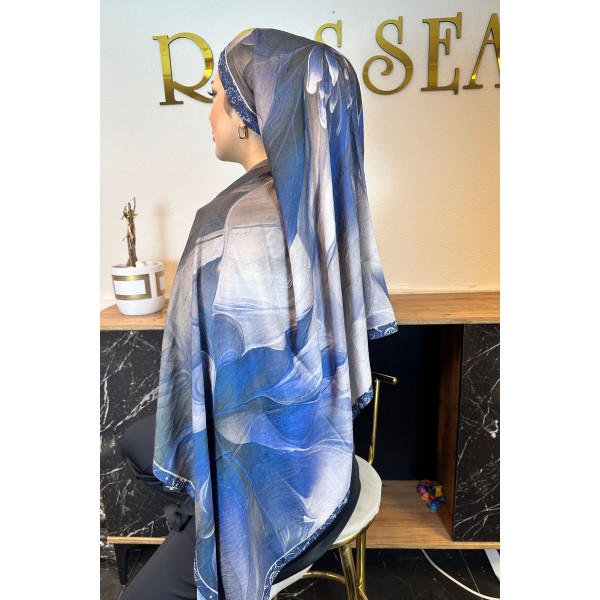 Desenli Bambu Şal 029